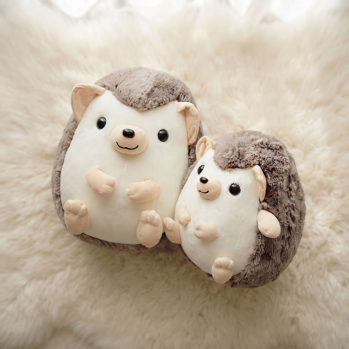 Igel Kuscheltier Braun-Creme 35–45 cm