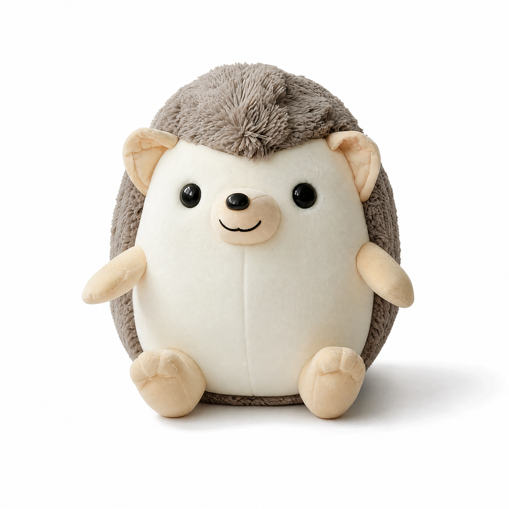 Igel Kuscheltier Braun-Creme 35–45 cm