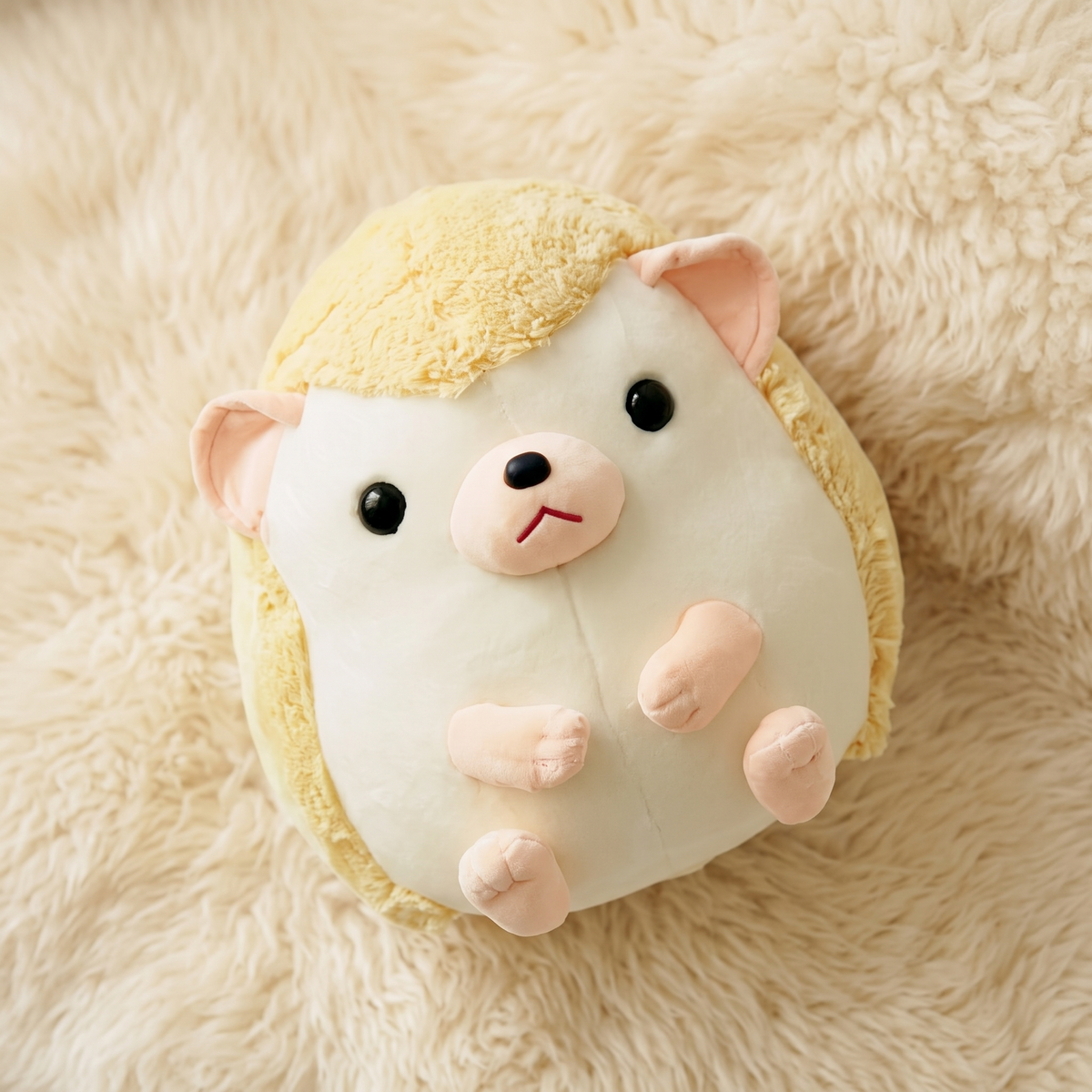 Kawaii Igel Gelb-Beige 35–45 cm