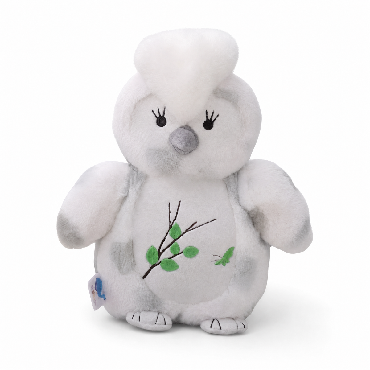 Kawaii Weiße Eule 30 cm