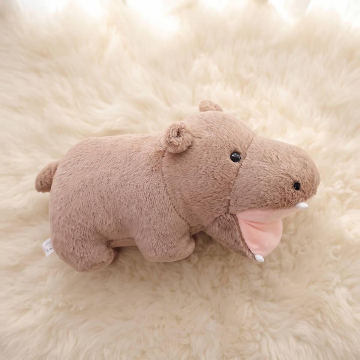 Nilpferd mit offenem Maul 40–50 cm