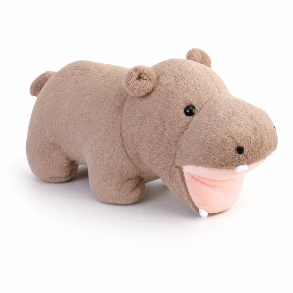 Nilpferd mit offenem Maul 40–50 cm