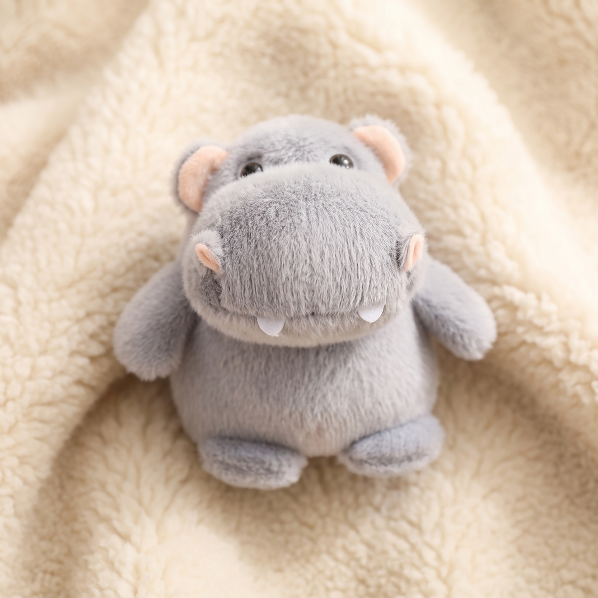 Graues Nilpferd Kuscheltier 12–35 cm