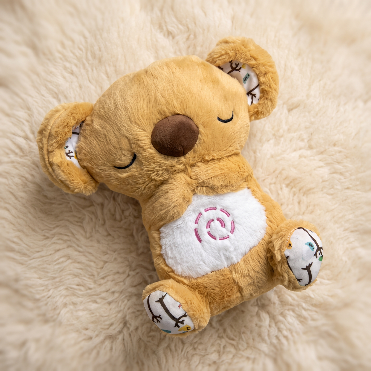 Atmendes Koala Kuscheltier mit Musik 30 cm