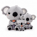 Grauer Koala mit Bambus 28–68 cm