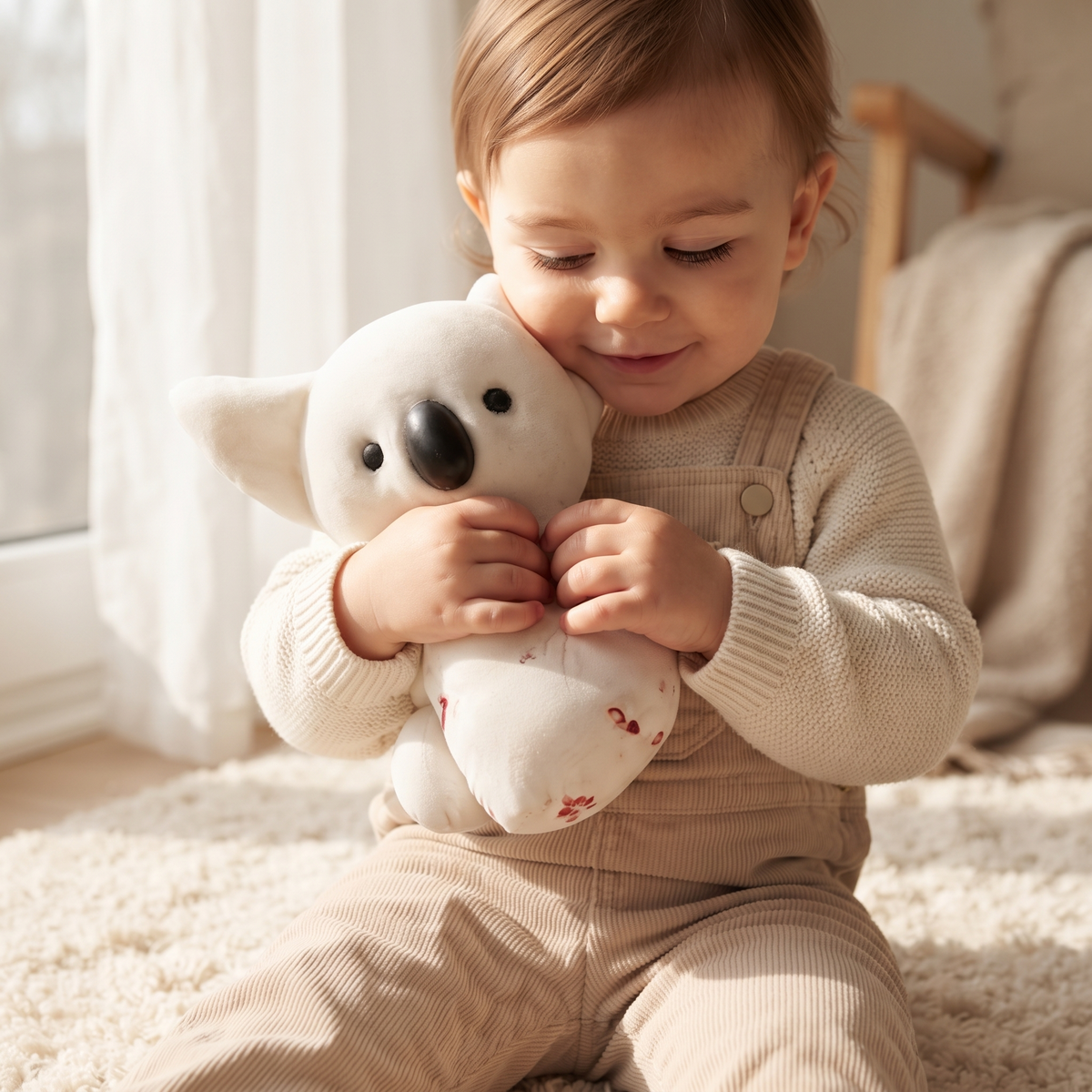 Kawaii Koala Weiß 25 cm