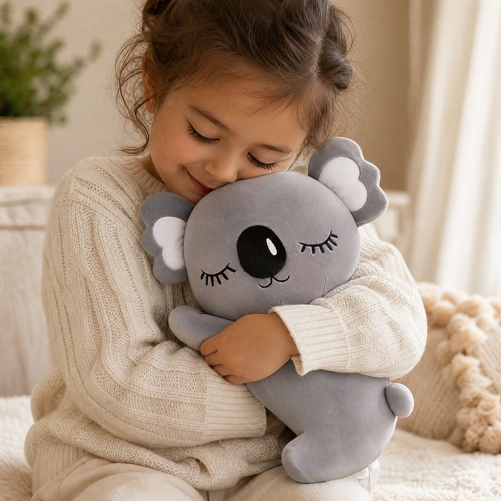 Graues Koala Kuschelkissen 35–75 cm