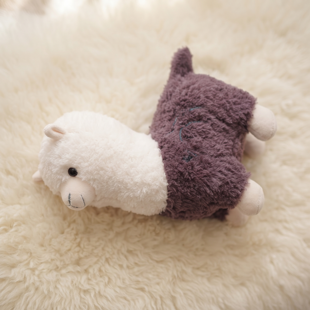 Lama Violett-Creme 28 cm