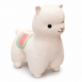 Weißes Lama mit Regenbogen 35–50 cm
