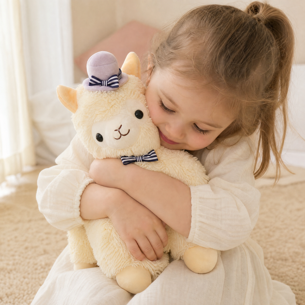 Lama mit Hut und Fliege 35–55 cm