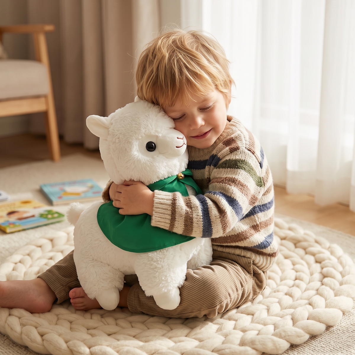 Lama Magier mit grünem Umhang 35–50 cm