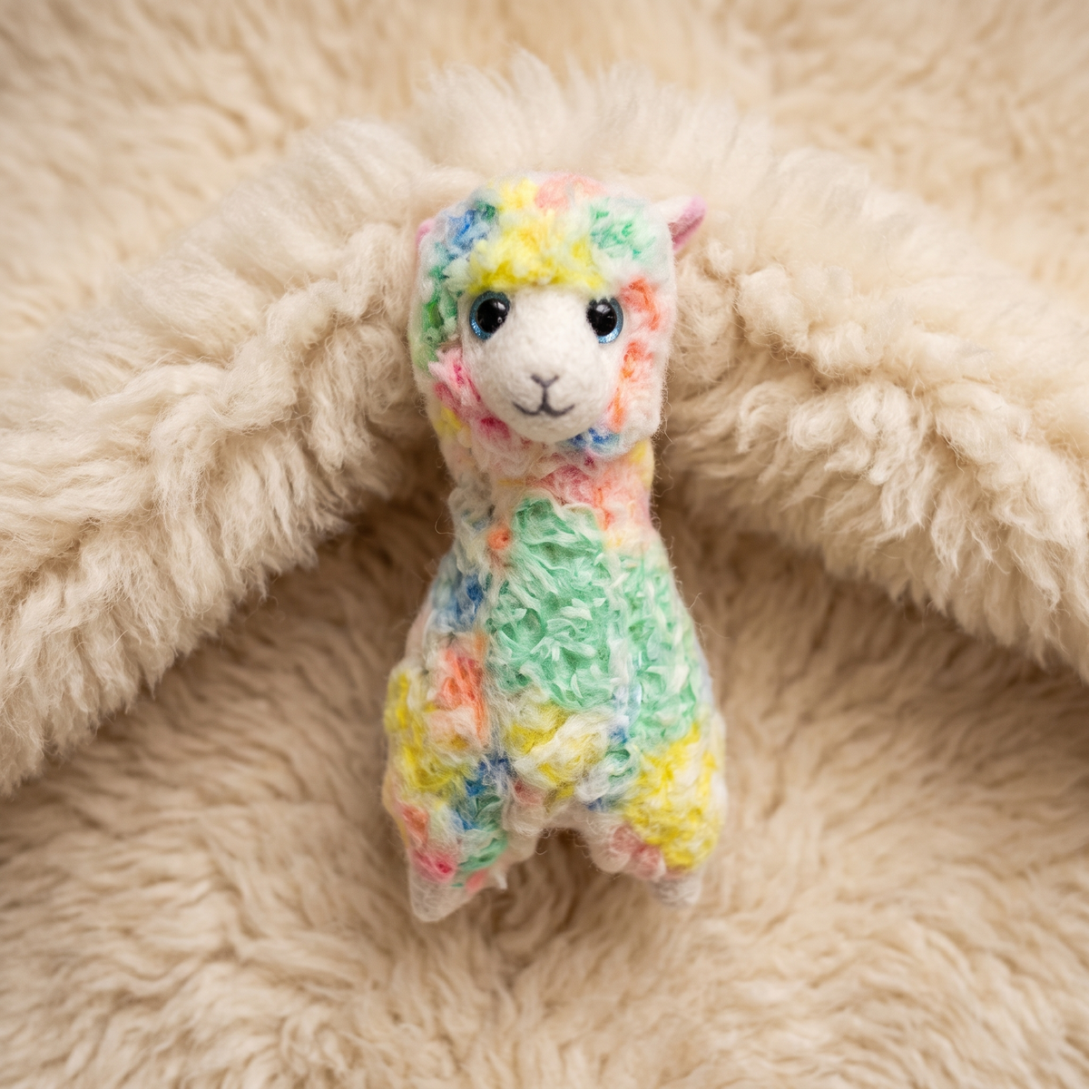 Kleines Lama Multicolor 15 cm