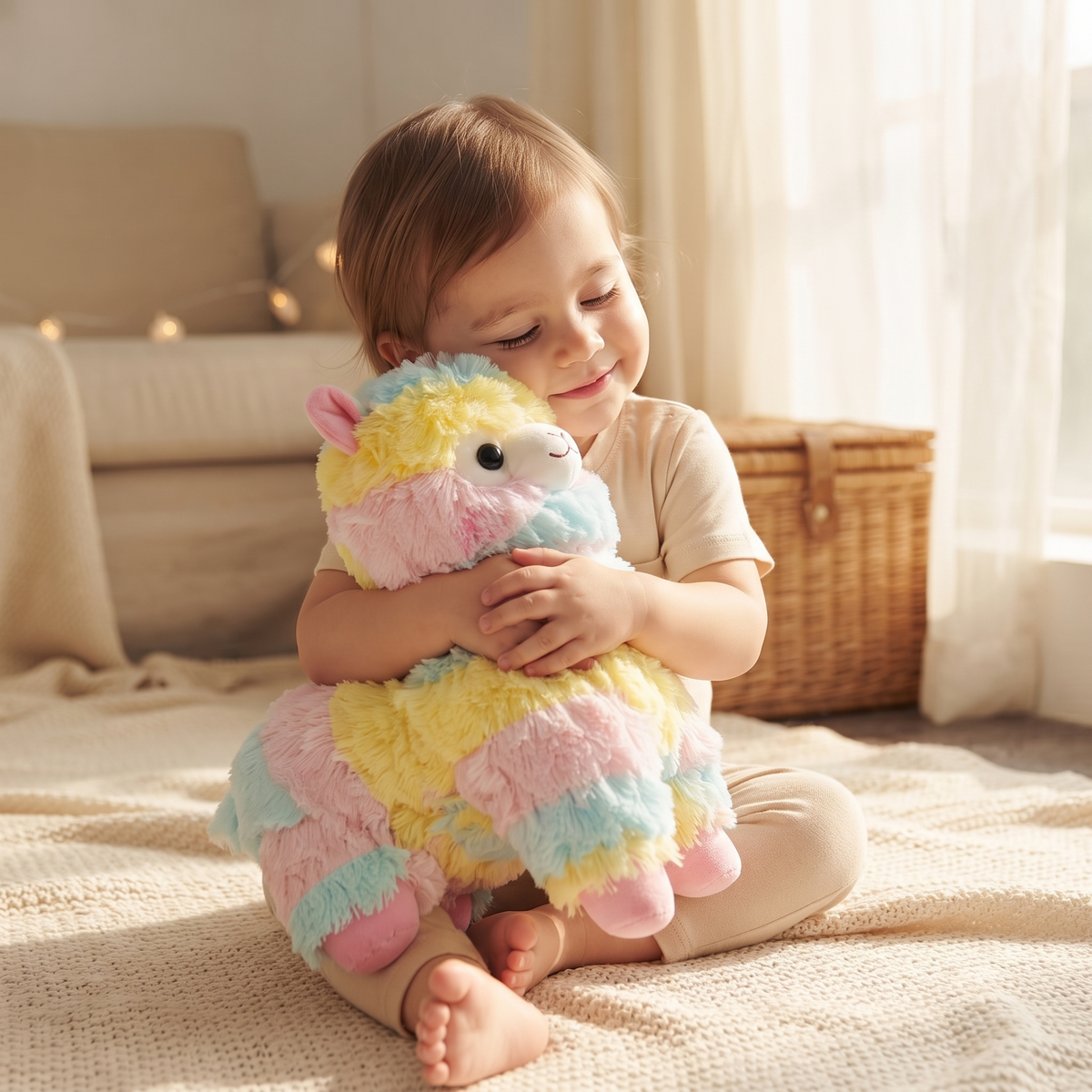 Regenbogen-Lama Multicolor 25 cm