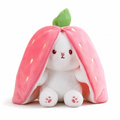 2-in-1 Erdbeer-Hase Kuscheltier 35 cm