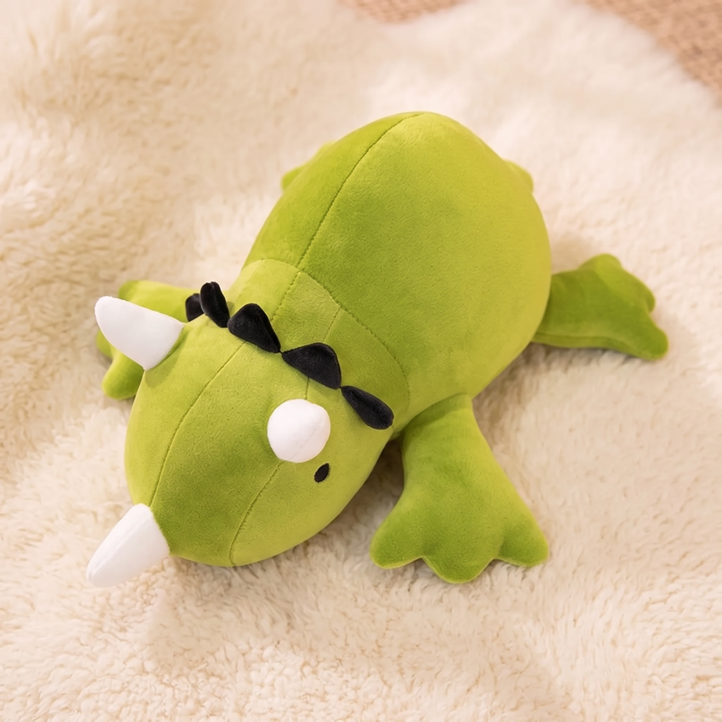 Gewichteter Dinosaurier Grün 38–60 cm