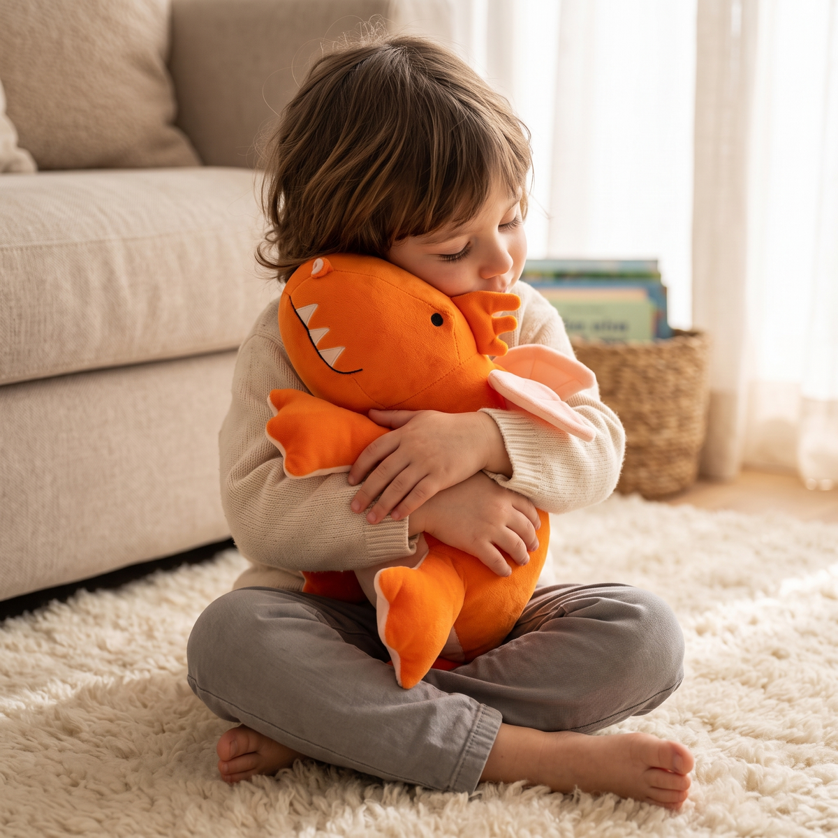 Gewichteter Drache Orange 38–60 cm