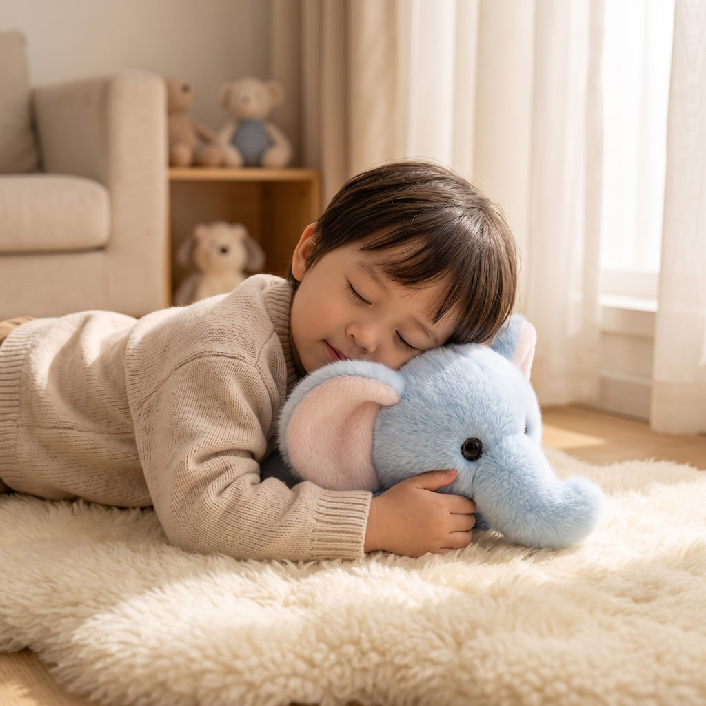 Gewichteter Elefant Blau 30 cm