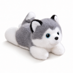 Gewichteter Husky Grau-Weiß 30 cm