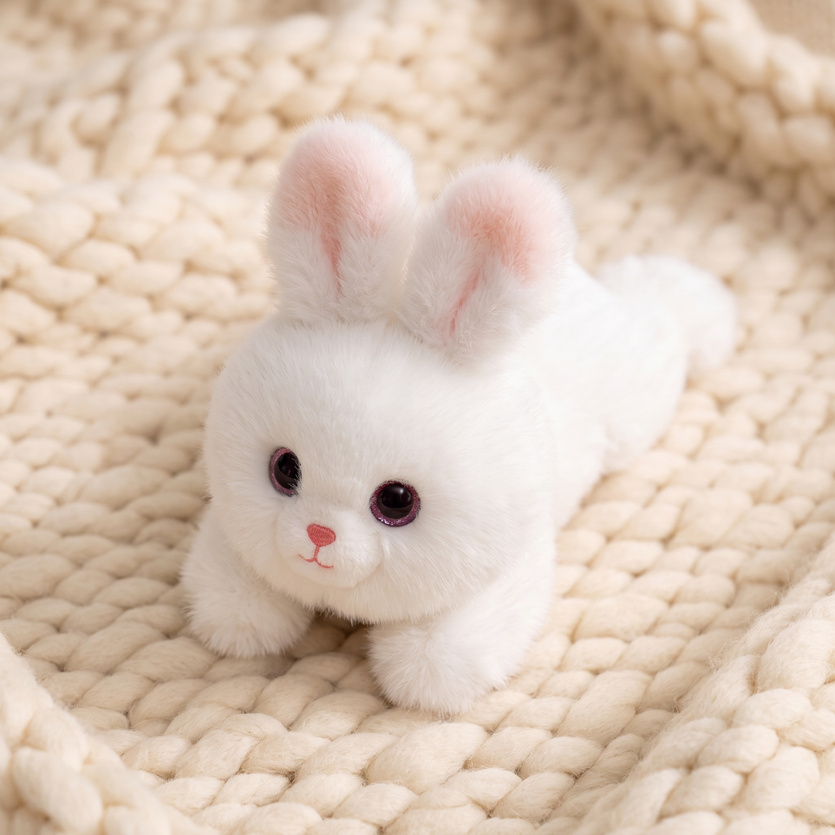 Gewichteter Hase Weiß 30 cm