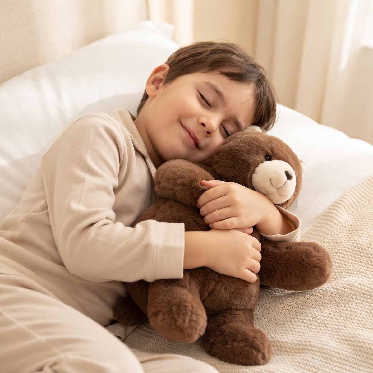 Gewichteter Teddybär Braun 30–45 cm