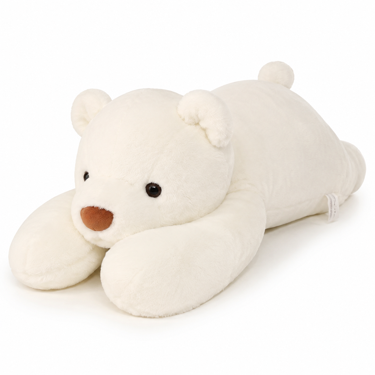 Gewichteter Riesen-Teddybär Weiß 65–120 cm