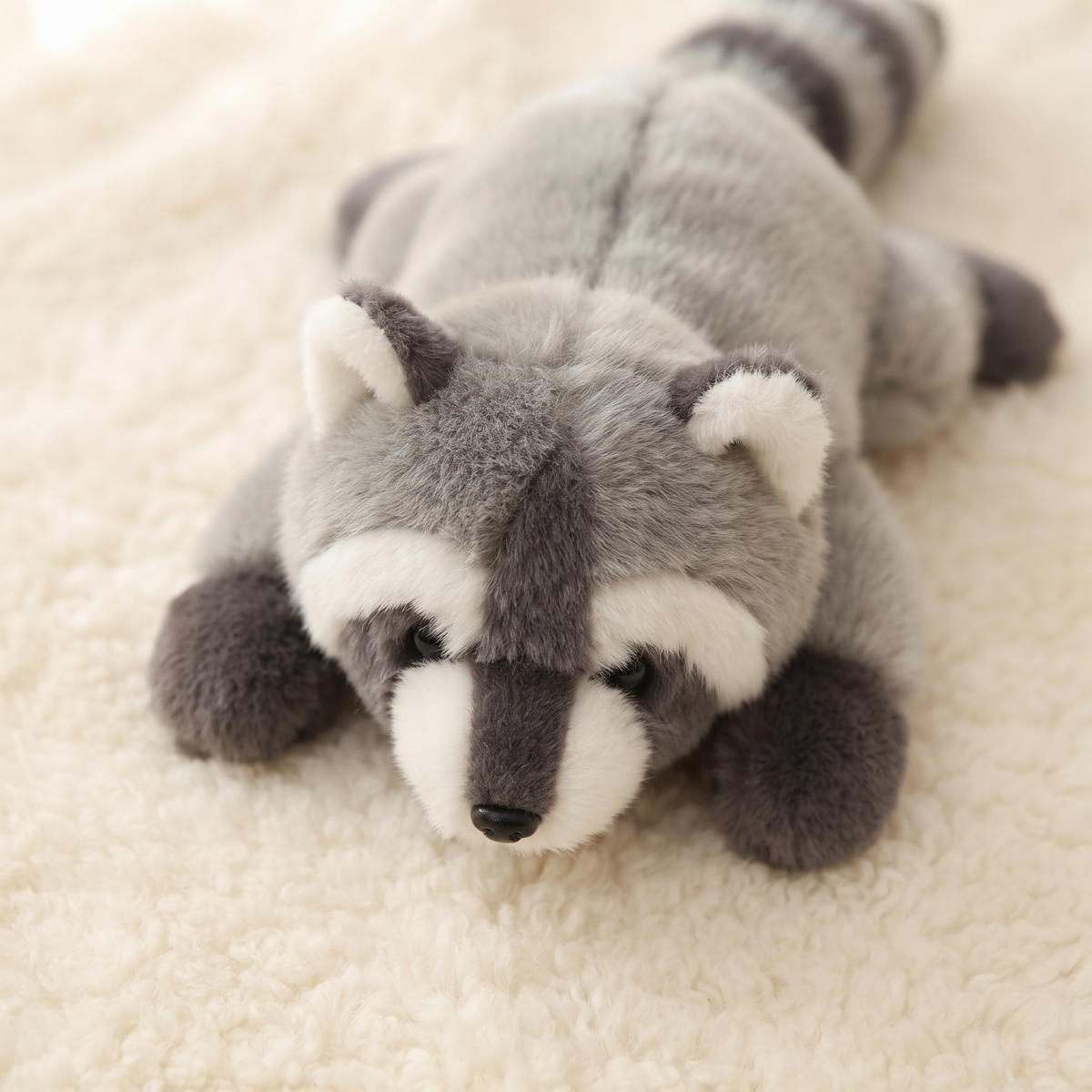 Gewichteter Waschbär Grau 30–65 cm