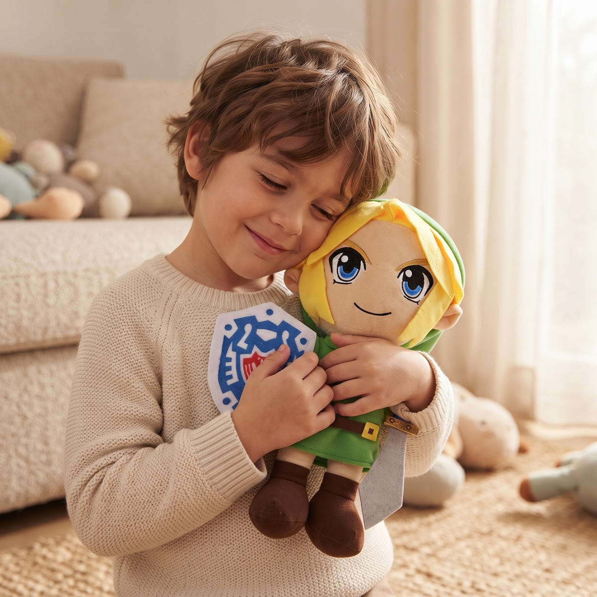 Link Zelda Kuscheltier mit Schwert & Schild 29 cm
