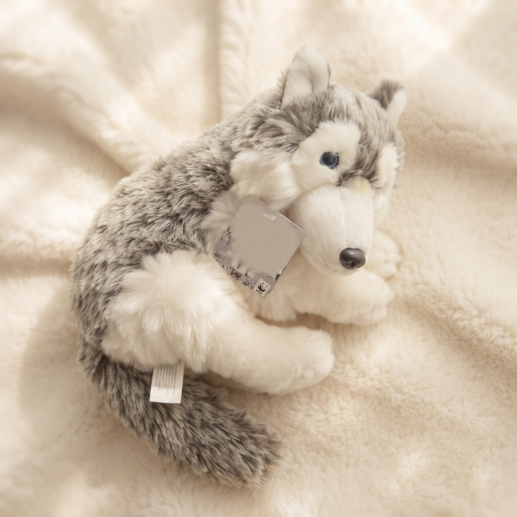 Sibirisches Wolf Kuscheltier 28 cm