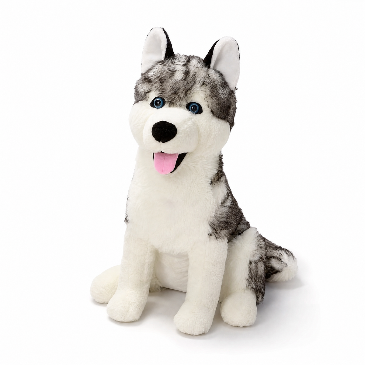 Husky Wolf Kuscheltier Grau 53 cm