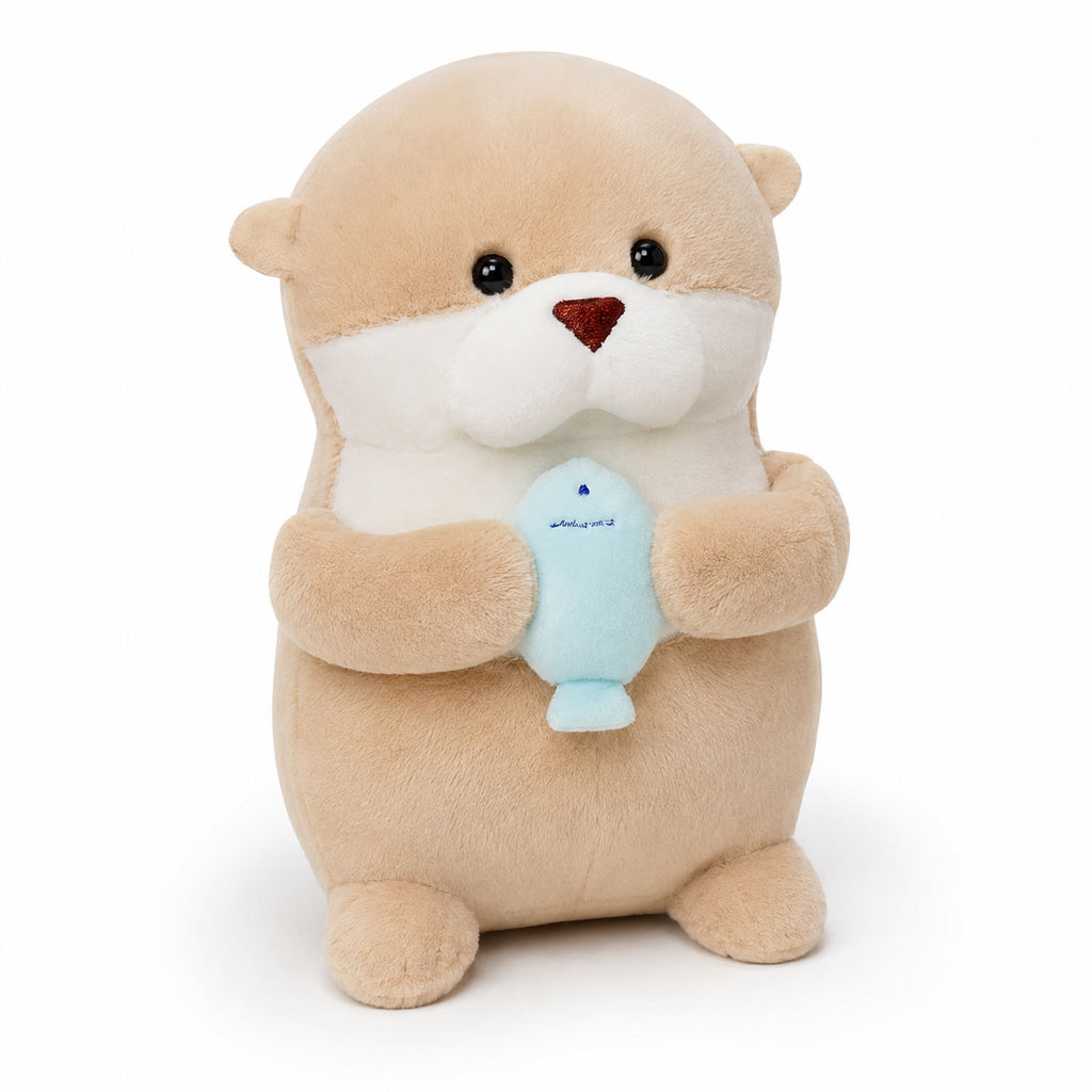 Otter Kuscheltier mit Fisch 11–31 cm