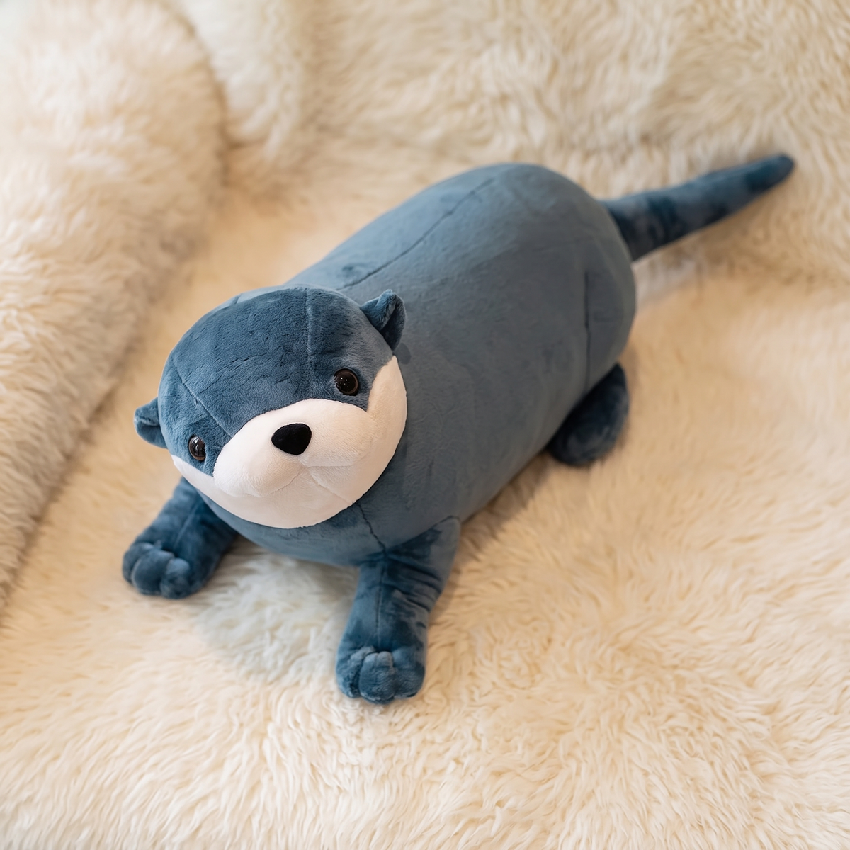 Blaues Otter Kuscheltier 40–80 cm