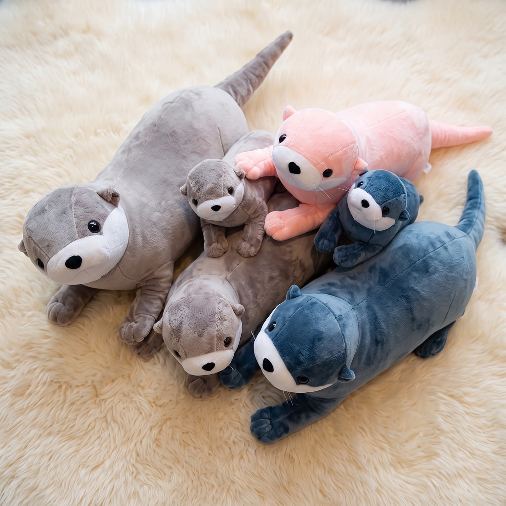 Graues Otter Kuscheltier 40–80 cm