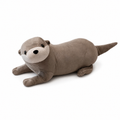 Graues Otter Kuscheltier 40–80 cm