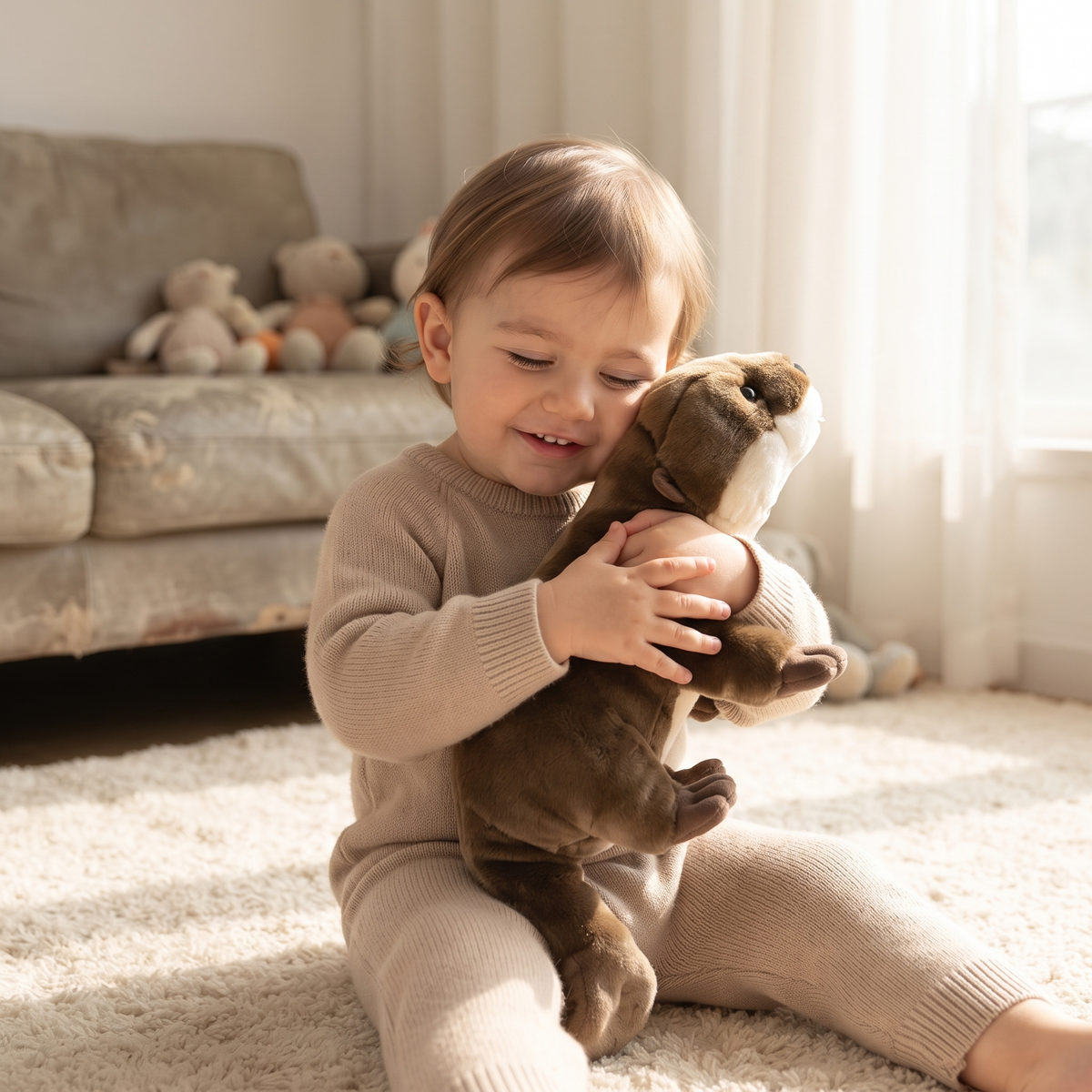 Realistisches Otter Kuscheltier 46 cm