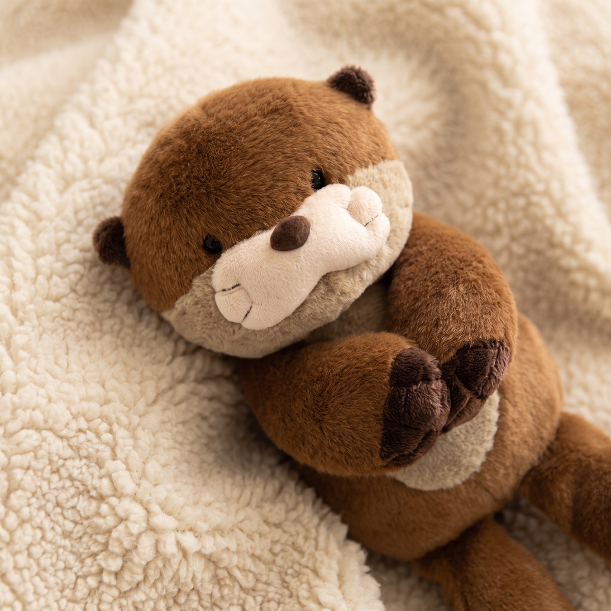 Realistisches Otter Kuscheltier Braun 27 cm
