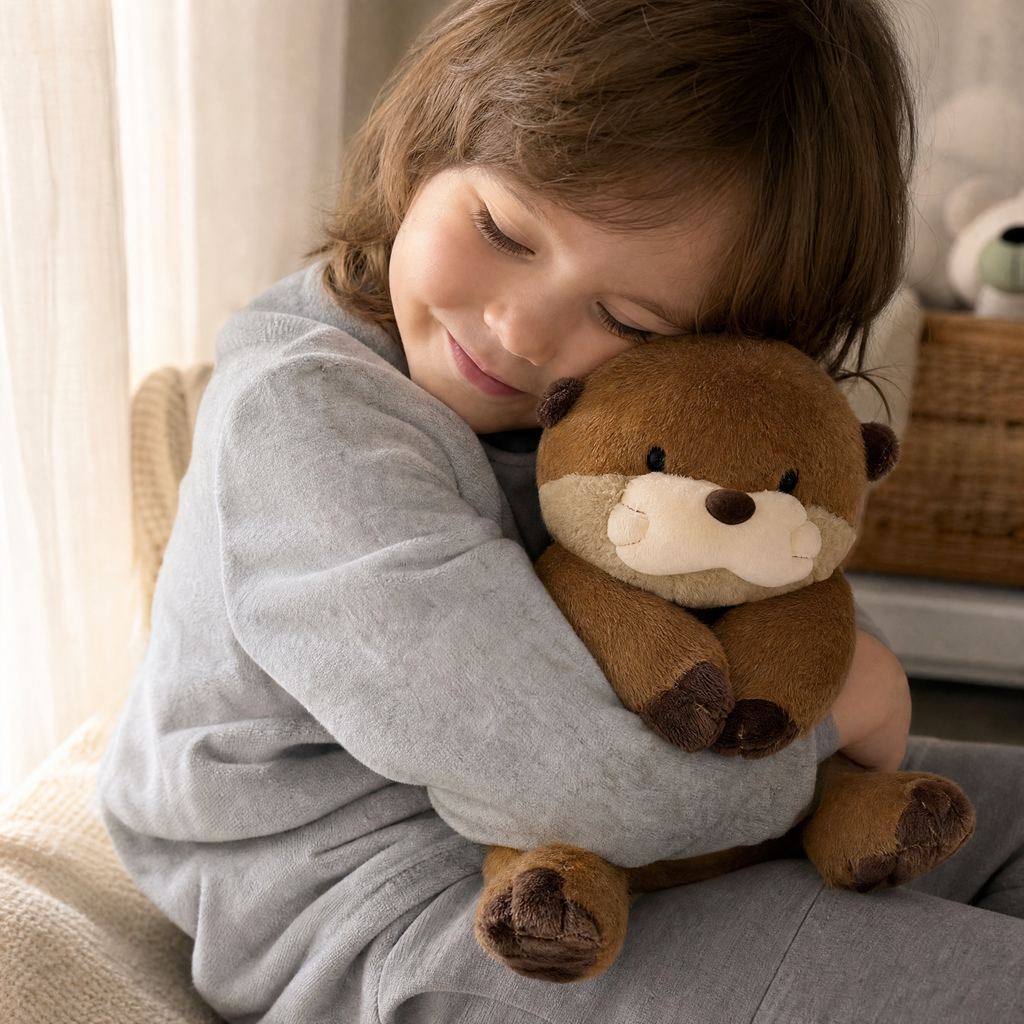 Realistisches Otter Kuscheltier Braun 27 cm