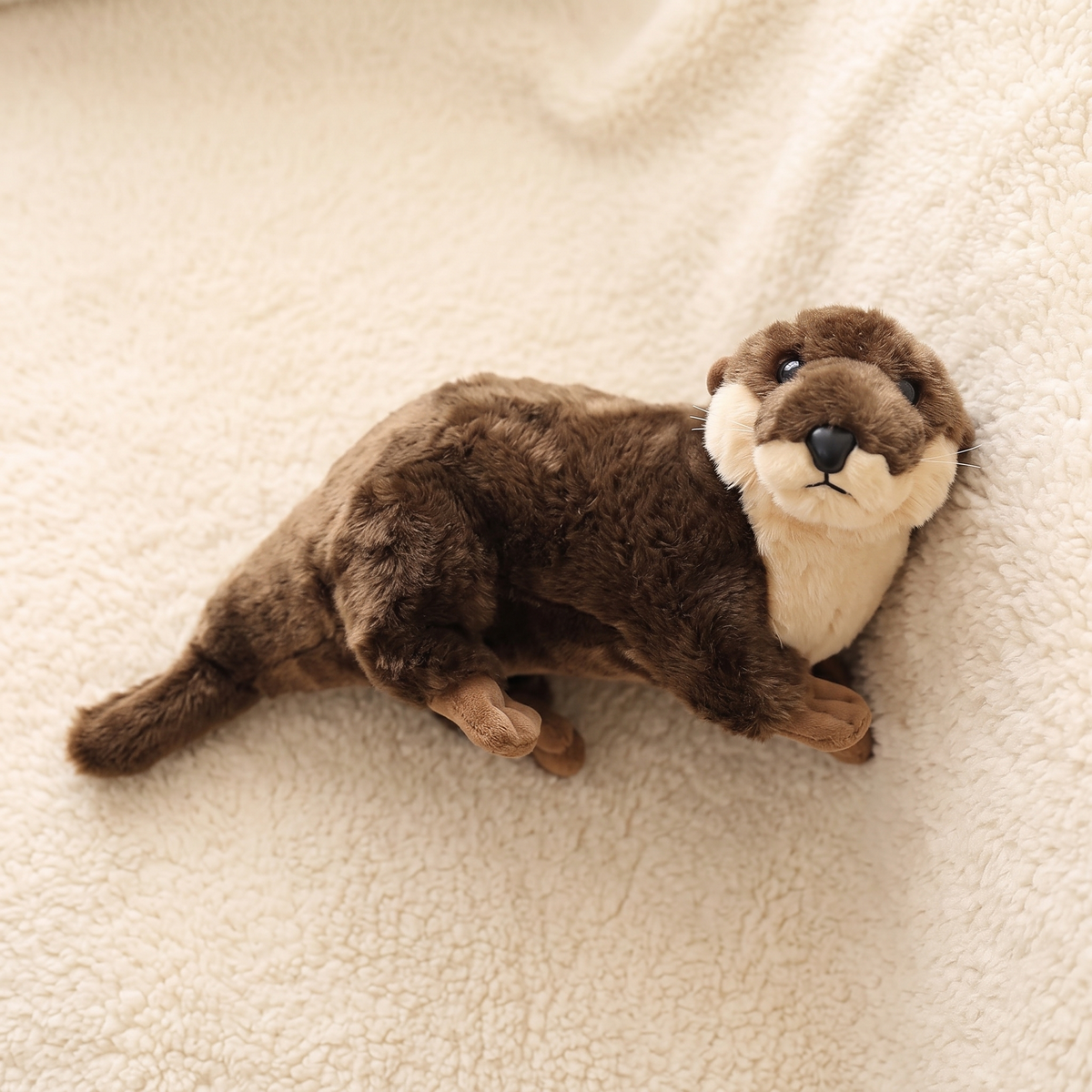 Realistisches Otter Kuscheltier Braun 40 cm