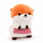 Otter Kuscheltier mit kariertem Schürzchen 30–40 cm