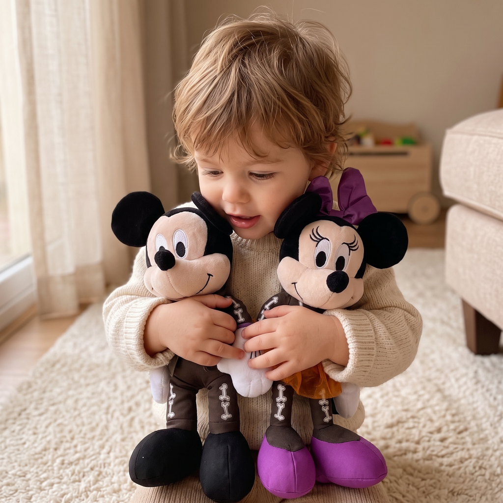 Mickey & Minnie Halloween Kuscheltier-Set 18 cm