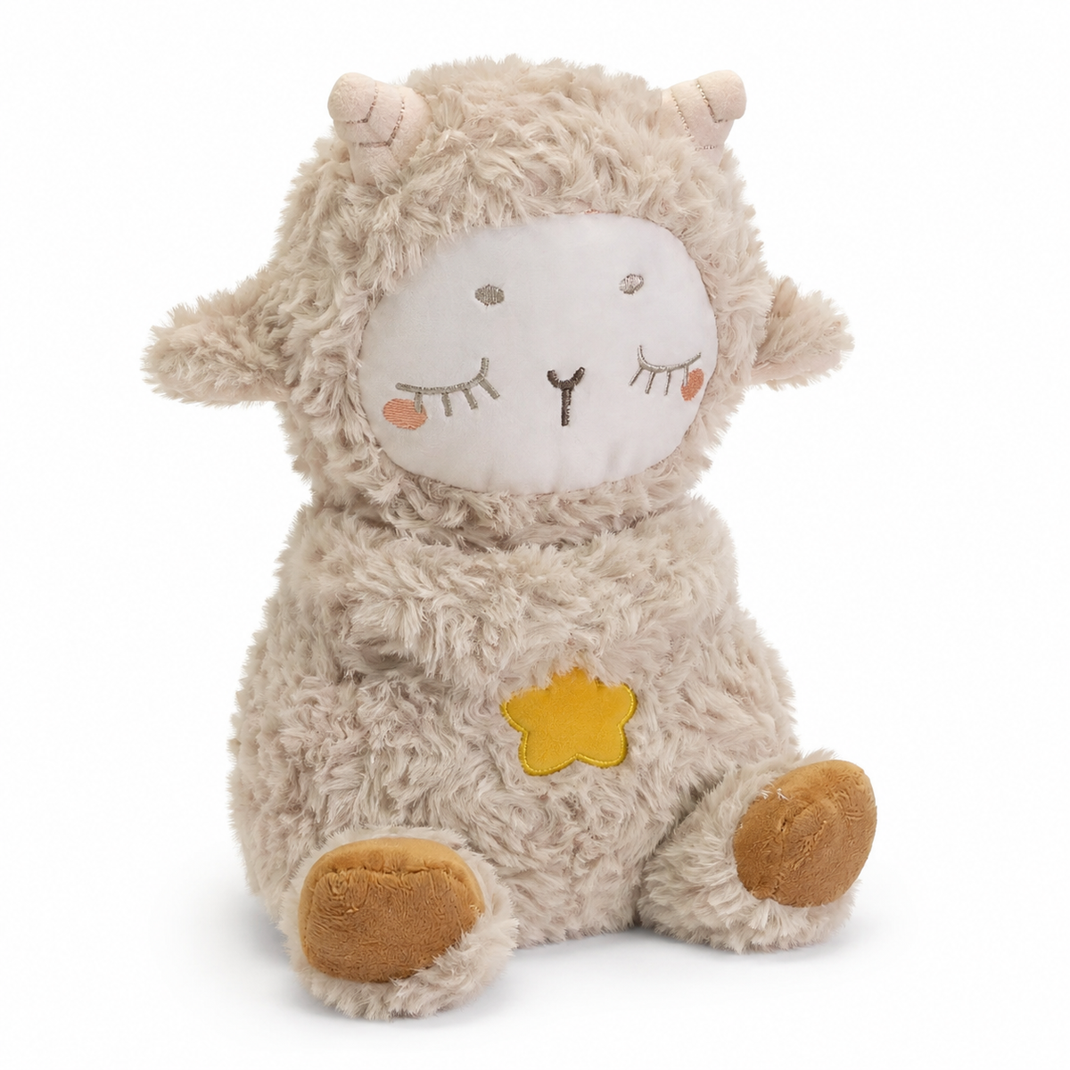 Atmendes Schaf Kuscheltier mit Musik 30 cm