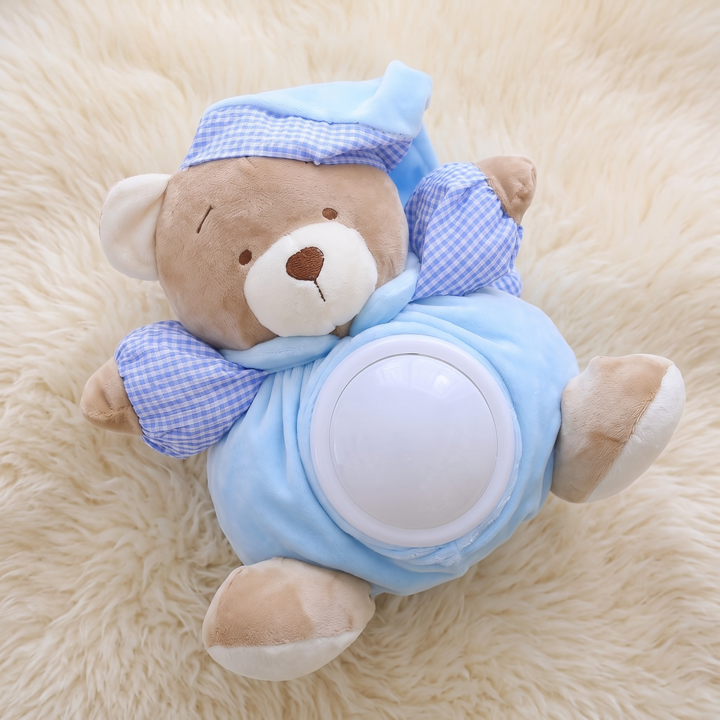 Teddybär mit White Noise und Musik 25 cm
