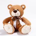 Brauner Teddybär mit Satinschleife 33 cm