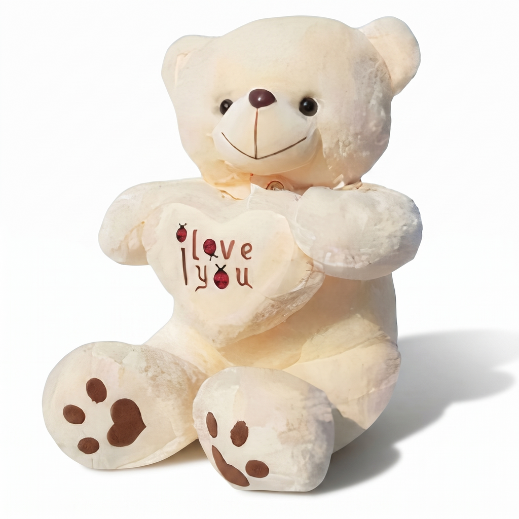 Teddybär mit I-Love-You-Herz 50–70 cm