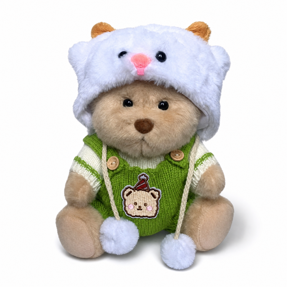 Nino Gelenk-Teddybär mit grüner Kleidung 30 cm
