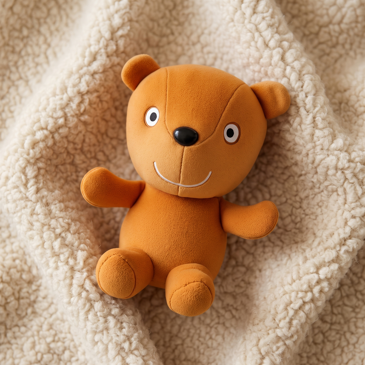 Oranger Teddybär 19 cm