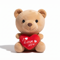 Kawaii Teddybär mit I-Love-You-Herz 15 cm