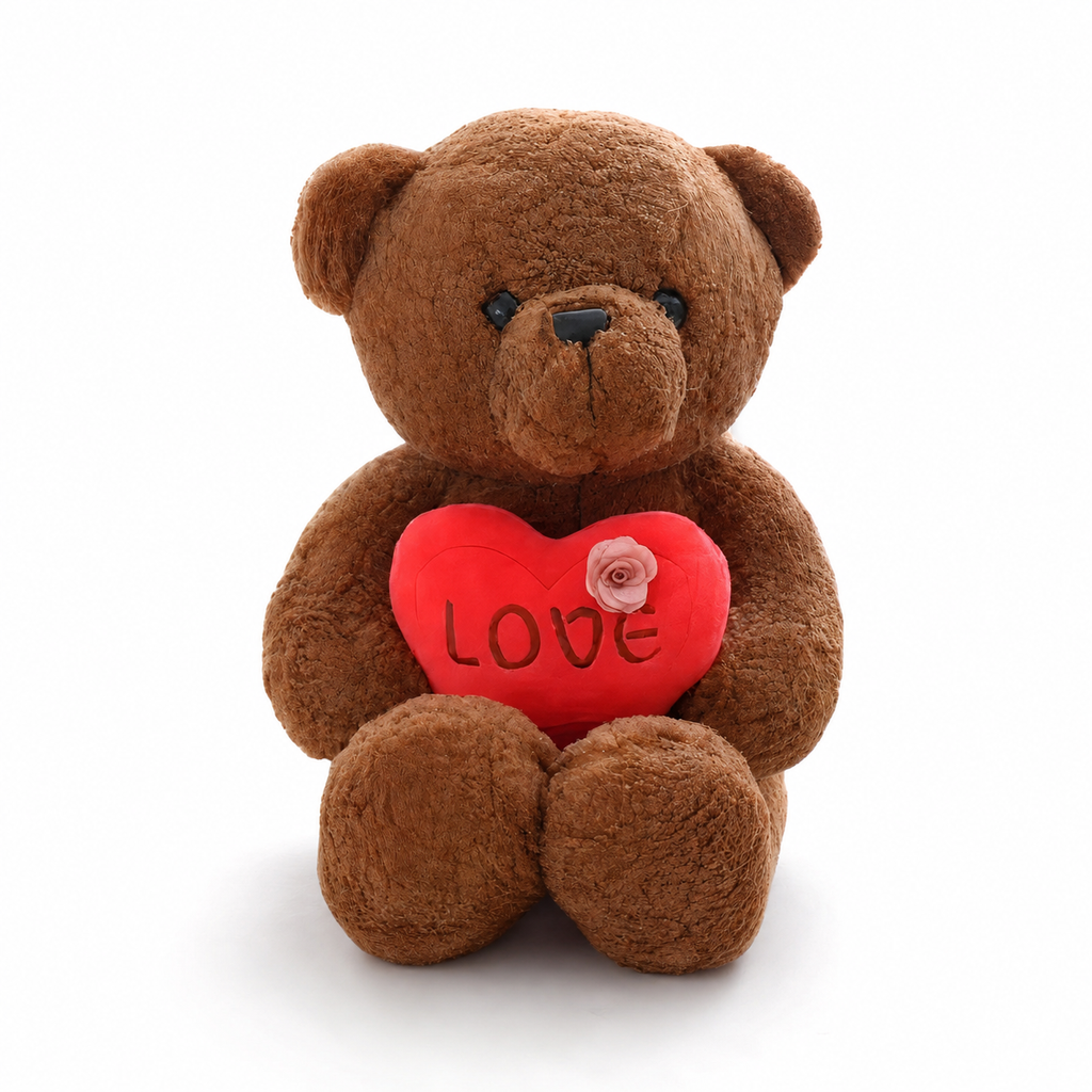 Teddybär mit Love-Herz 40–60 cm