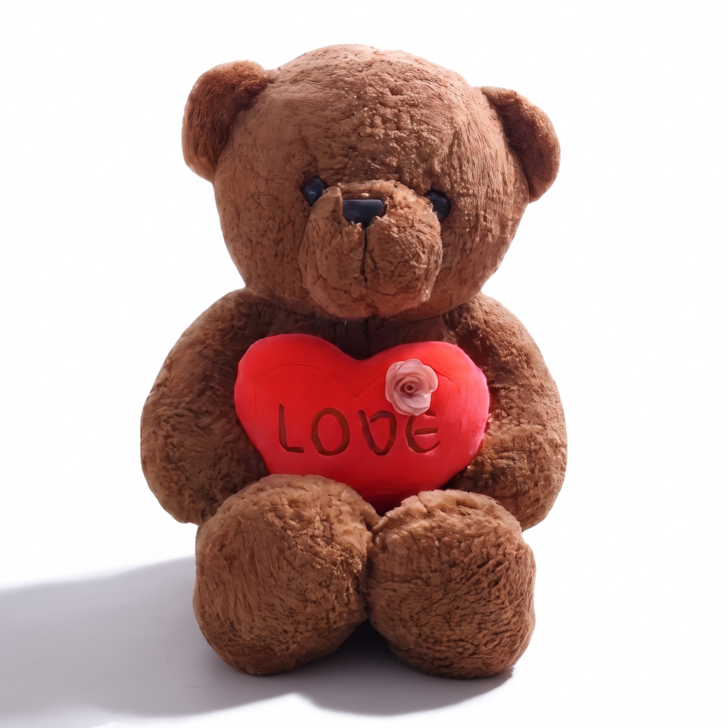 Teddybär mit Love-Herz 40–60 cm