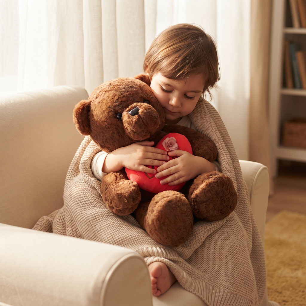 Teddybär mit Love-Herz 40–60 cm