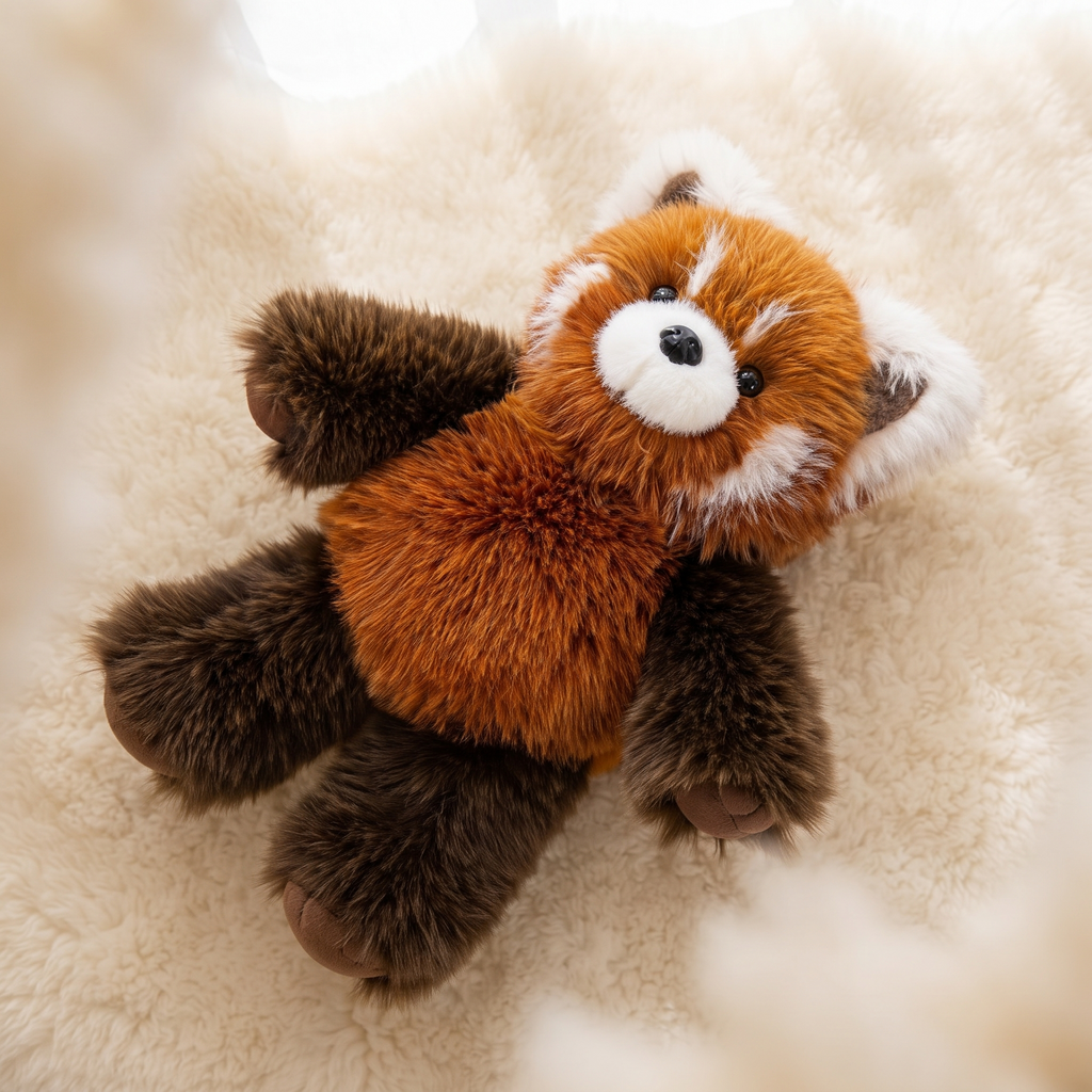 Animiertes Roter-Panda Kuscheltier 55 cm